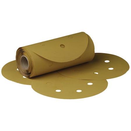 3M 3M Gold Film Disc Roll Dust Free, 01379, 6 in, P180, 125 discs per roll, 4PK 225L