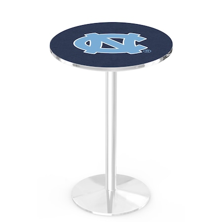 Holland Bar Stool Co 42" Chrome North Carolina Pub Table, 36" dia. Top L214C4236NorCar