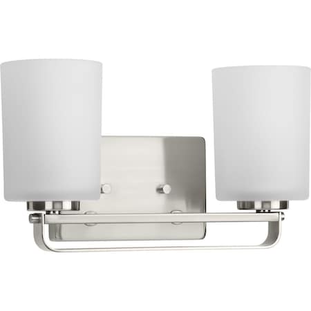 Progress Lighting League Collection Two-Light Etched Glass Bath Vanity Light P300342-009
