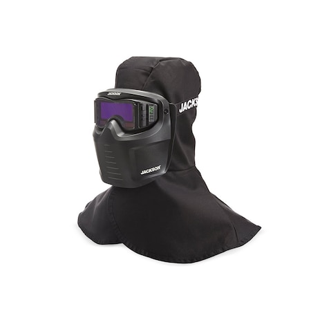 Jackson Safety Welding Mask, Black, Clear Lens 46200