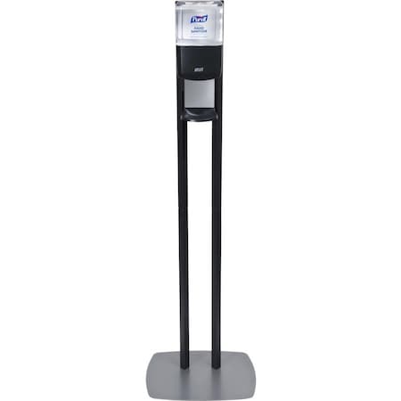 Purell ES6 Hand Sanitizer Floor Stand with Dispenser, 1,200 mL, 13.5 x 5 x 28.5, Graphite/Silver 7216-DS