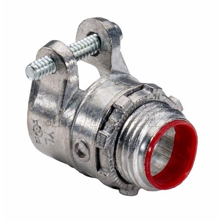 Topaz Straight Squeeze BX-Flex Connector 1/2" Die Cast Zinc 151i