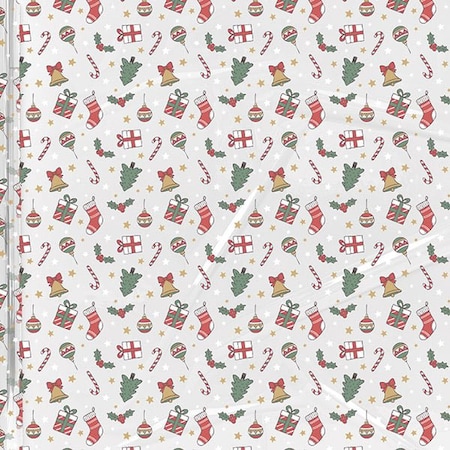 Nashville Wraps Christmas Stockings Cello Roll, 30 inx100' CR30CST