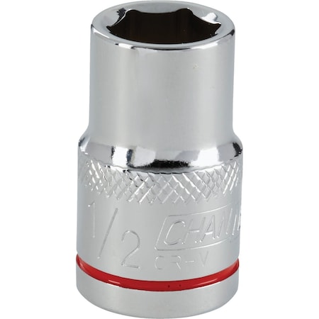 Channellock 1/2'' Drive 1/2'' 6-Point Shallow Standard Socket 302760