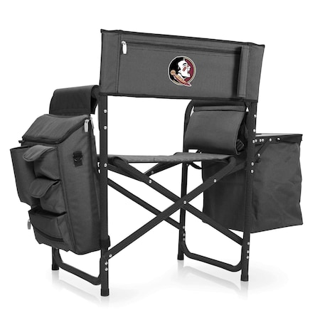 Picnic Time Family Of Brands NCAA Florida State Seminoles Fusion Camping Chair with Side Table and Soft Cooler 807-00-679-174-0