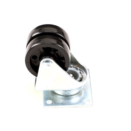 Master-Bilt Caster without Brake, Dual Wheel, 2in, Swivel Plate, Single 02-72455