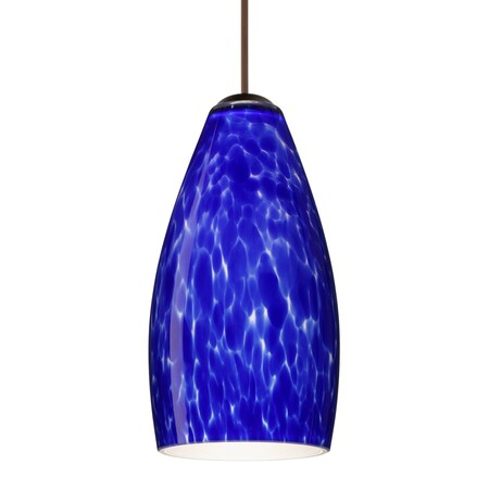 Besa Lighting Karli Cord Pendant, Blue Cloud, Bronze Finish, 1x50W Halogen 1XT-719886-BR