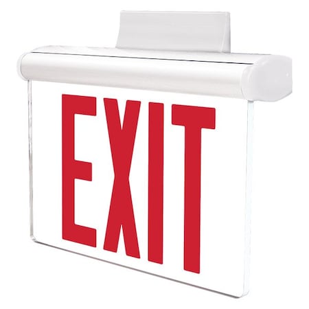Exitronix NY900U Series NYC Edge-Lit LED Exit Sign, Aluminum Housing NY900U-WB-SR-AG