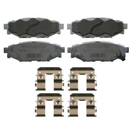 Wagner Brake OEX Rear Disc Brake Pad Set Premium Ceramic, OEX1114