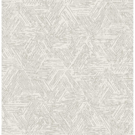 A-Street Prints Retreat Grey Quilted Geometric Wallpaper 4122-27034