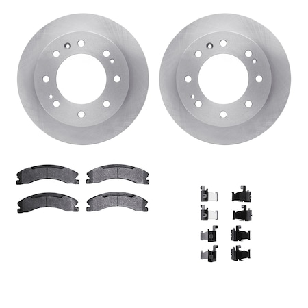 Dynamic Friction Co DFC Brake Rotor- Heavy Duty Brake Pad includes Hardware 6412-48127