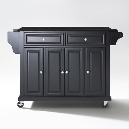 Crosley Full Size Granite Top Kitchen Cart KF30004EBK