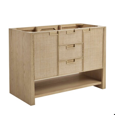 James Martin Vanities Solene 48 in. Single Vanity, Seaside Oak D225-V48-SSO