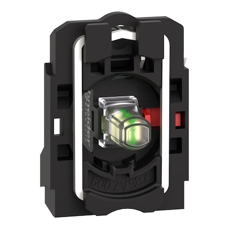 Schneider Electric Complete body contact assembly and light block, Harmony XB5, XB4, with body fixing collar, universal LED, 24V 1NC ZB5AW0B12