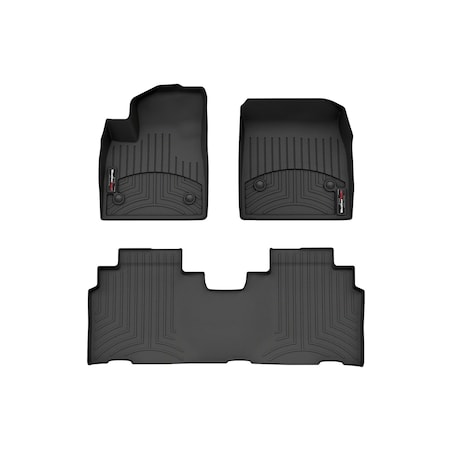 Weathertech Black, Front and Rear Floorliners 441789-1-2