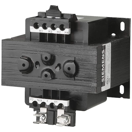 Siemens 250 VA Control Power Transformer, Multi-Tap Primary 240-480V, Secondary 120/115/110V MT0250A