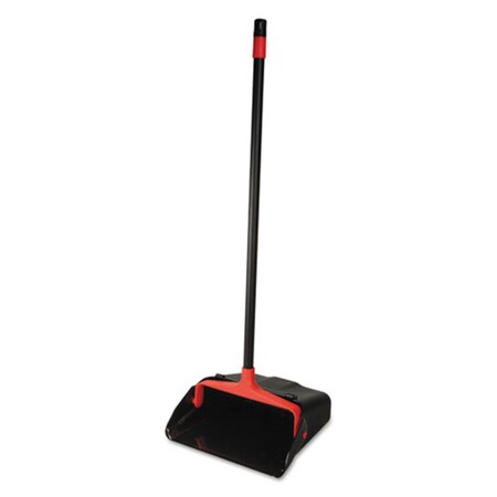 Excellent Appliances Glade Maxi-Plus Lobby Dust Pan With Rear Wheels - Black, 13 in. Wide, 30 in. Handle EX1692125