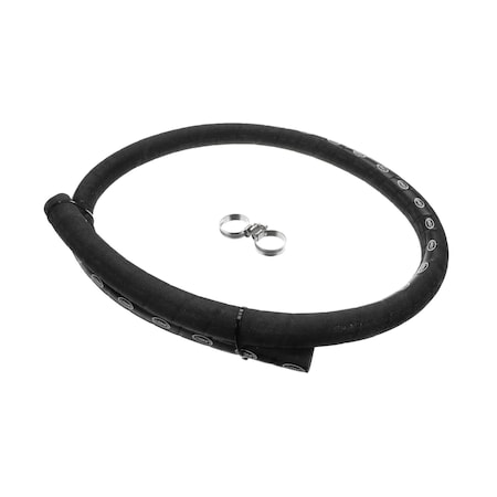 Unox Tubing Kit with Clamps, EPDM, Black KTB1000A