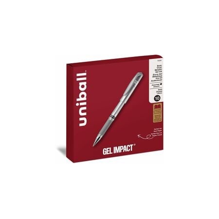 Uniball uniballTM Gel Impact Metallic Ink Pen, 1 mm Bold Pen Point, Assorted Ink, Gel-based, 6PK 70295