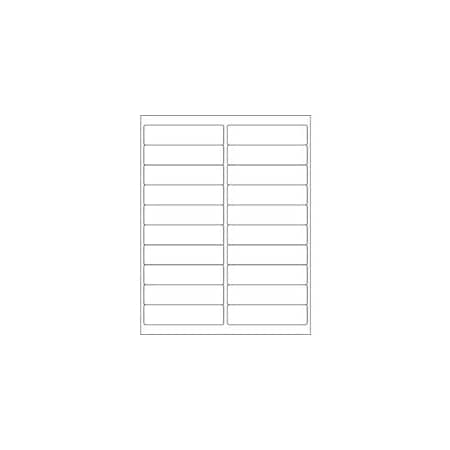 Bubblefast 4 x 1'' EZ Peel White Rectangle Laser Labels-20 Labels per Sheet BFLLEP205