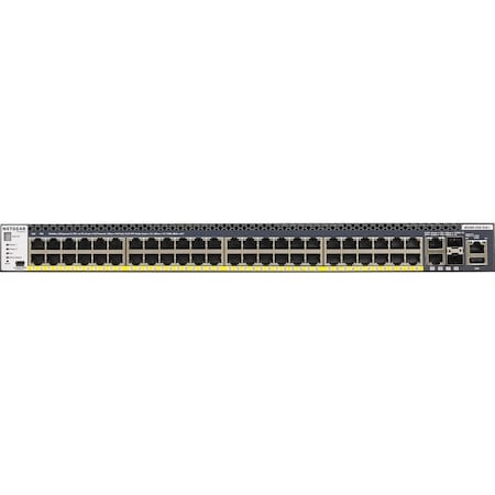 Netgear PROSAFE M4300-52G-POE+ STACKABLE L3 MANAGED SWITCH WITH 4 PORTS 10G AND 550W PSU GSM4352PA-100NES