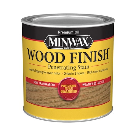 Minwax 1/2 Pt Weathered Oak Wood Finish Oil-Based Wood Stain 22760