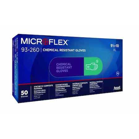Ansell Healthcare Products Formula 93-260 Gloves, Extra Large, 50 Gloves per Box, 50PK 093260-XL