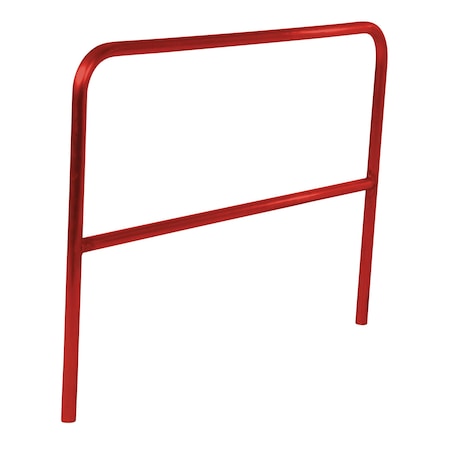 Vestil Aluminum Pipe Safety Railing 60 In. Length Red ADKR-5-RD