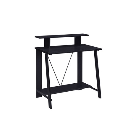 Homeroots 32" Black Writing Desk 491428