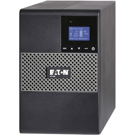 Eaton UPS System, 1000VA, Line Interactive, Out: 120V AC In: 120V AC 5P1000
