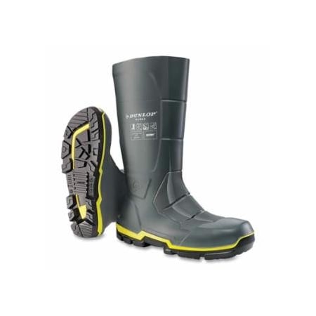 Dunlop Protective Footwear MetMax Full Safety Metatarsal Boots, Steel Toe/Midsole, Men's 11, 15 in, PVC, Gray 868-MZ2LE02.11
