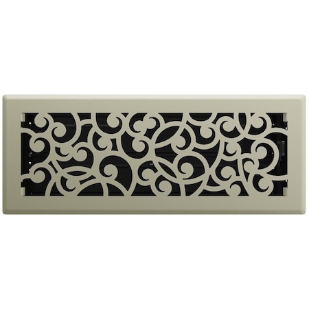 Imperial Floor Register, Polystyrene, Satin Nickel RG3455