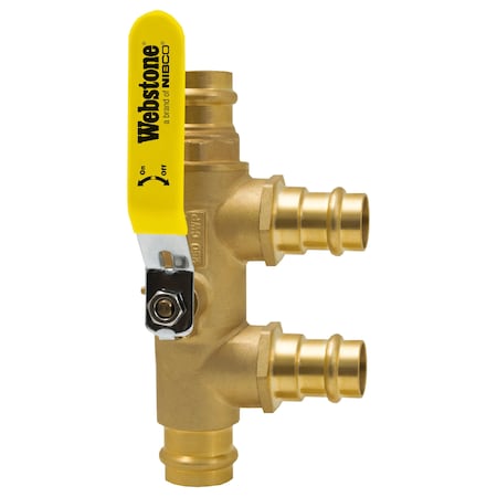 Nibco Pro-Pal 1-Inch x 1-Inch Press Purge Tee H-88644