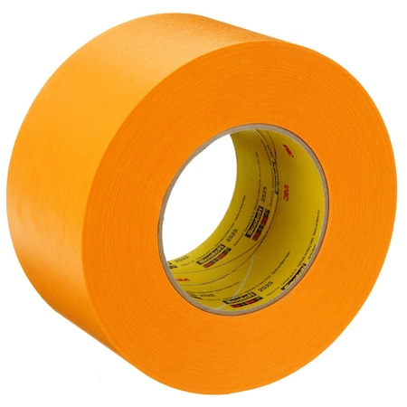 3M Painter's Tape, 72 mm W x 55 m L, 9.5 mil Thick, Orange, Rubber Adhesive, 12 PK 2525