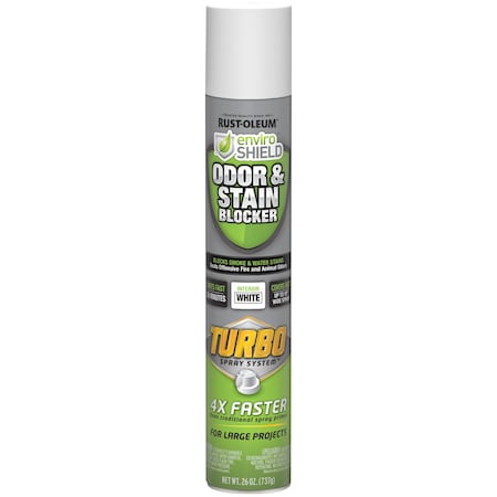 Enviroshield EnviroShield Odor & Stain Blocker with Turbo Spray System, White, 26 oz 357660