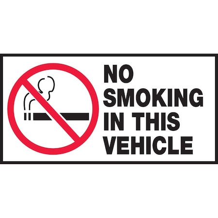 Accuform SAFETY LABEL NO SMOKING IN THIS LSMK503VSP