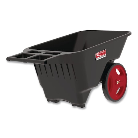 Suncast Commercial Cart, 28 x 49.5 x 27.5, 9 cu ft Yard, Resin, Black YCCPD9005PK