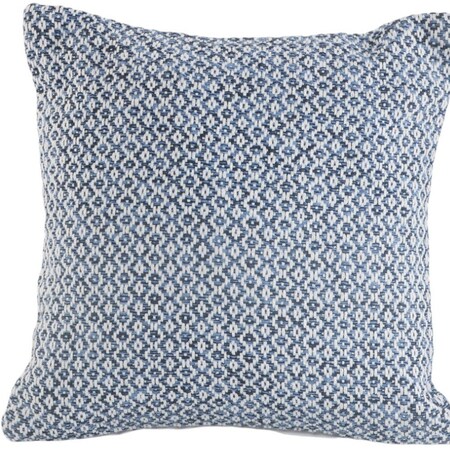 Homeroots Set of Two Blue Chevron Cotton Throw Pillows, 2PK 554596