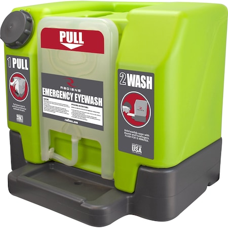 Visionaid Eyewash Station, 12 Gal, Green REW01112