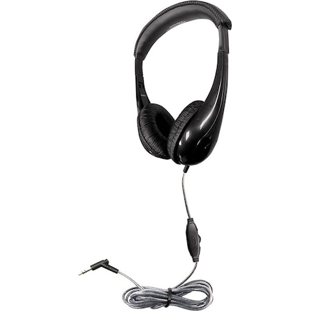 Hamiltonbuhl Motiv8 TRS Classroom Headphone with In-line Volume Control M8BK1