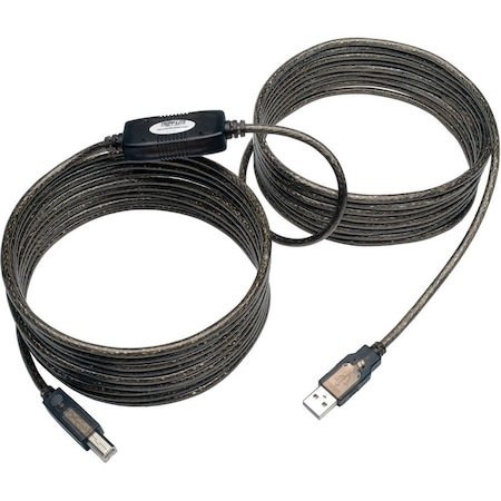 Tripp Lite series 25ft. High-Speed USB2.0 A/B Active Device Cable (A Male to B Male) U042-025