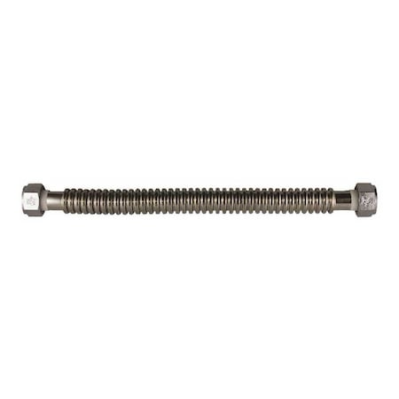 Home-Flex 3/4 in. FIP x 3/4 in. FIP x 15 in. Stainless Steel Water Heater Connector Silver Metallic HFWC-07-15