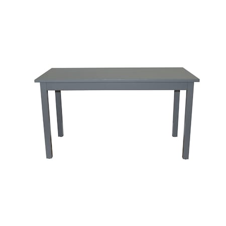 Homeroots 60" Gray Solid Wood Dining Table 548920