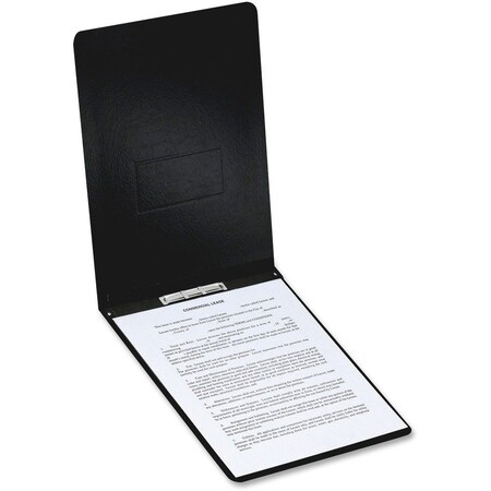 Tops Business Forms Oxford, Pressboard Report Cover, Prong Clip, Letter, 2in Capacity, Black 71306