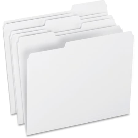Tops Business Forms Pendaflex, COLORED FILE FOLDERS, 1/3-CUT TABS, LETTER SIZE, WHITE, 100PK 15213WHI