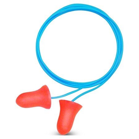 Howard Leight MAXIMUM Disposable Foam Ear Plugs, Bell Shape, 33 dB, Orange, 100 PK MXM-30G