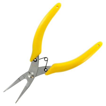 Multicomp Pro Pliers, Hobby, Half Round, Smooth Jaw, Comfortable Insulated Grips, Stainless Steel, 5.71in. L MP012515