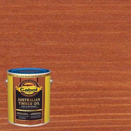 Cabot Australian Timber Oil Low VOC Transparent Mahogany Flame Australian Timber Oil 1 gal 140.0019459.007