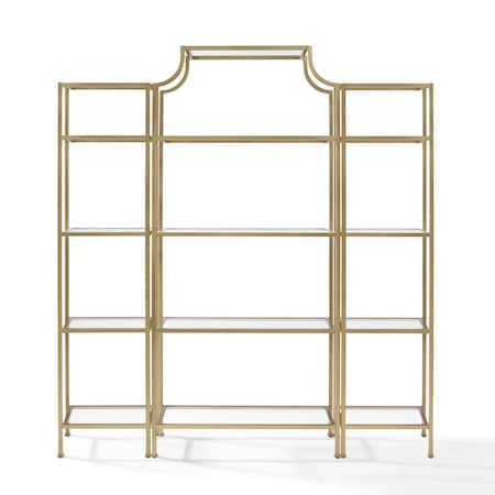 Crosley Aimee 3-Piece Etagere Bookcase Set KF65004GL