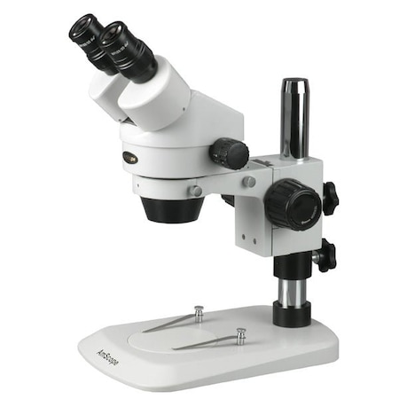 Amscope 7X-90X Binocular Stereo Zoom Microscope on Compact Pillar Stand SM-1BNY